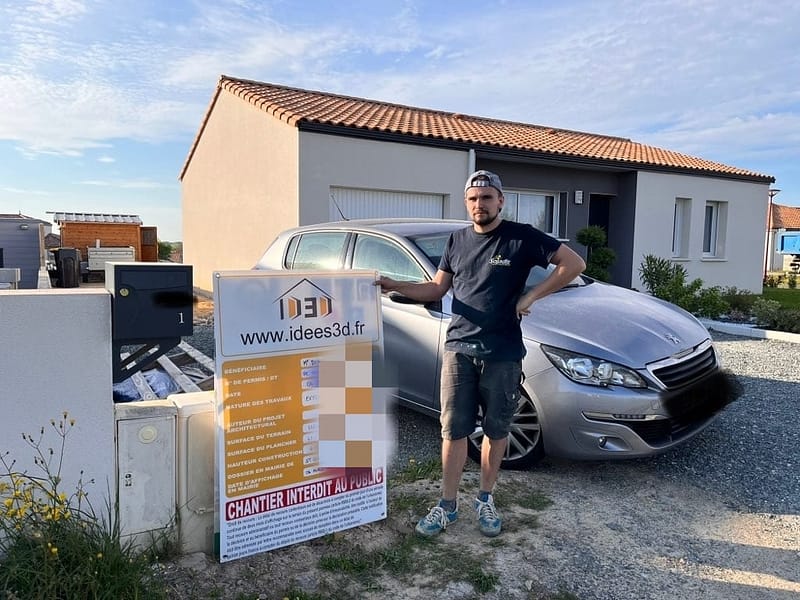 Maison construite avec permis Idées 3D